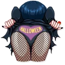 🎃 emoji Ms. Elvira Telegram sticker 8 of 30