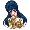 😢 emoji Ms. Elvira Telegram sticker 17 of 30