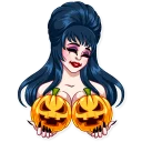 ☺️ emoji Ms. Elvira Telegram sticker 18 of 30