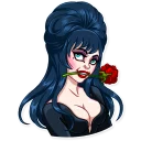 🌹 emoji Ms. Elvira Telegram sticker 16 of 30
