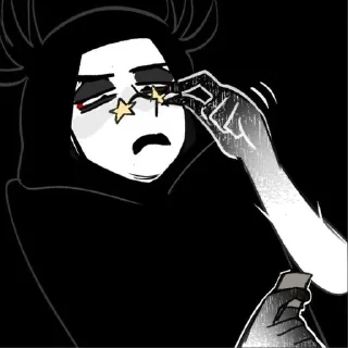 Sticker from la luna falsa (not my arts!!)