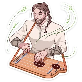 🎸 emoji Больше стиков тут: @stikery_emoji_anime Telegram sticker 18 of 48