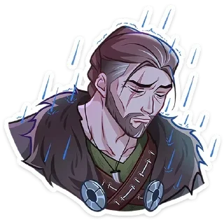 ☔️ emoji Больше стиков тут: @stikery_emoji_anime Telegram sticker 8 of 48
