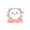 Sticker from Mochi-Mochi Peach Cat by @rbeit