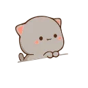 Sticker from Mochi-Mochi Peach Cat by @rbeit