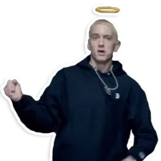 😇 emoji Eminem Telegram sticker 24 of 71