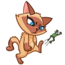 😠 emoji Siamese Kitty Telegram sticker 14 of 26