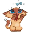😝 emoji Siamese Kitty Telegram sticker 23 of 26