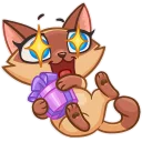 🎁 emoji Siamese Kitty Telegram sticker 6 of 26