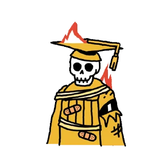 Sticker from Skeleton @stickerstgrm