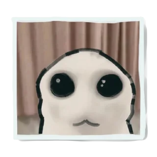 Sticker from кукуха маленкий ушастый кирпич
