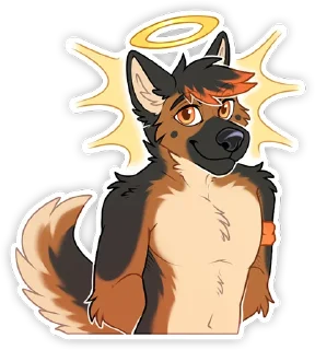 😇 emoji Ergo Shep Telegram sticker 13 of 20