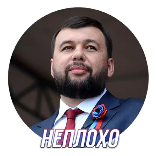 🤫 emoji Глава ДНР Telegram sticker 8 of 24