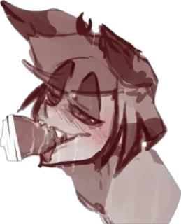 Sticker from cursed alastor’s face