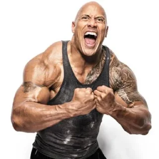 😱 emoji The Rock by @speedyad Telegram sticker 10 of 16