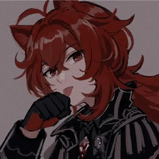 ♥️ emoji †Дилюк† Telegram sticker 9 of 45