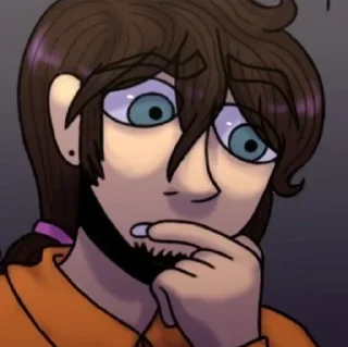 🍆 emoji Vincent Afton Telegram sticker 15 of 34