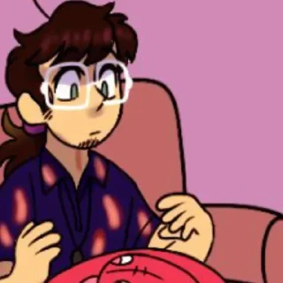🍆 emoji Vincent Afton Telegram sticker 7 of 34
