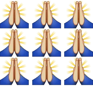 🙏 emoji Больше стиков тут: @stikery4 Telegram sticker 22 of 48