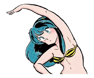 🤸‍♀️ emoji URUSEIYATSURA @dangokimochi Telegram sticker 9 of 16