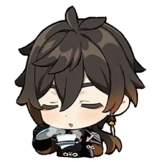 🍵 emoji Zhong li| @Hoyobots Telegram sticker 8 of 80