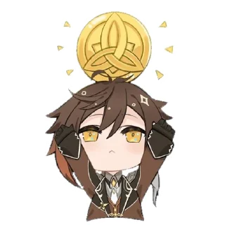 🍵 emoji Zhong li| @Hoyobots Telegram sticker 7 of 80