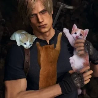🥰 emoji Leon x Ada re4 (kitty?) @ayrinfr Telegram sticker 5 of 53