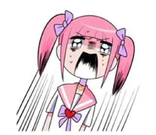 😱 emoji Menhera chan @kiwiys Telegram sticker 13 of 25