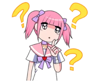 😕 emoji Menhera chan @kiwiys Telegram sticker 7 of 25