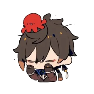 🐙 emoji Чжунчик🟧💧 Telegram sticker 12 of 52