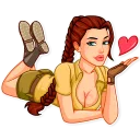 Sticker from Tomb Raider