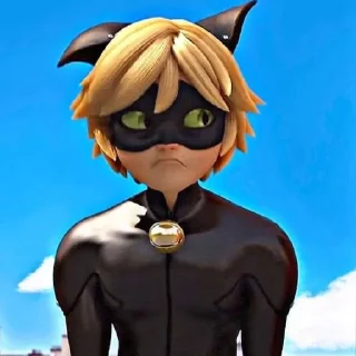 ☹️ emoji Супер Кот💚🖤 Telegram sticker 20 of 21