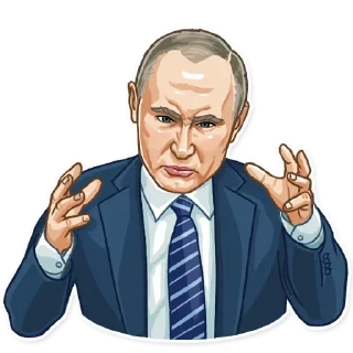 😬 emoji Putin Telegram sticker 10 of 24