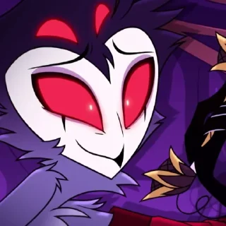 🥰 emoji Stolas Helluva Boss |@KillerQueenBitesTheDusto Telegram sticker 22 of 63