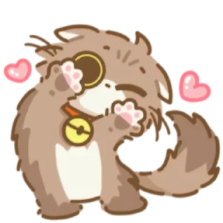 🤍 emoji neko by: @waifustiks Telegram sticker 17 of 65
