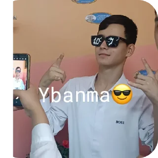😎 emoji Абу. Telegram sticker 18 of 77