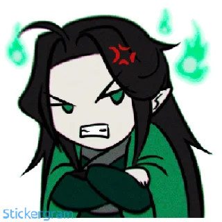 😠 emoji Китайщина Telegram sticker 23 of 71