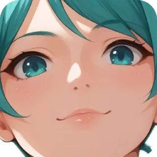 😑 emoji My Miku🩵🤍 Y Telegram sticker 8 of 48