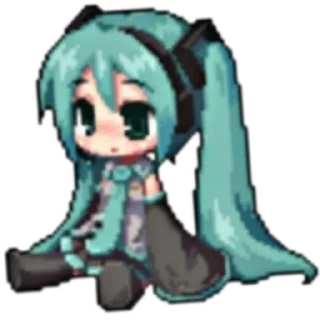🙁 emoji My Miku🩵🤍 Y Telegram sticker 19 of 48