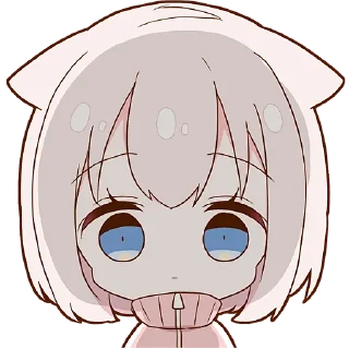 🥹 emoji Ленивая Мининэко @Nyasticks Telegram sticker 1 of 41