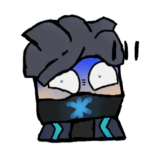 😰 emoji PIN Blockman go | @xKris_STK Telegram sticker 10 of 41