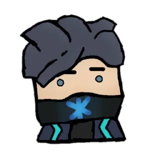 😐 emoji PIN Blockman go | @xKris_STK Telegram sticker 23 of 41