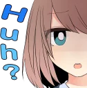 😧 emoji Sasakichi's moody girl ENG :: @line_stickers Telegram sticker 10 of 40
