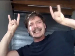 🤘 emoji Pedro Pascal Telegram sticker 8 of 62