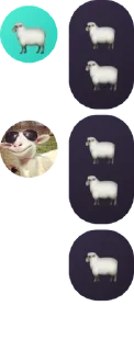 🐑 emoji [FLOOD] 𝐛𝐥𝐚𝐜𝐤 𝐬𝐭𝐫𝐚𝐰� pack by @QuotLyBot Telegram sticker 20 of 120