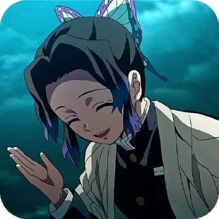 🖐 emoji Шинобу Кочо🦋 Telegram sticker 10 of 25