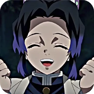 😁 emoji Шинобу Кочо🦋 Telegram sticker 7 of 25