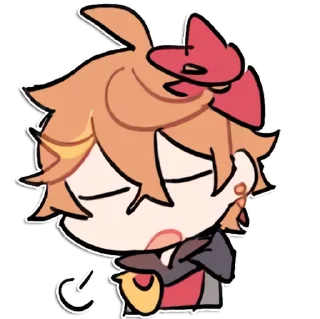 😪 emoji Tartali [Genshin impact] by raintides @keiriststicks Telegram sticker 18 of 23