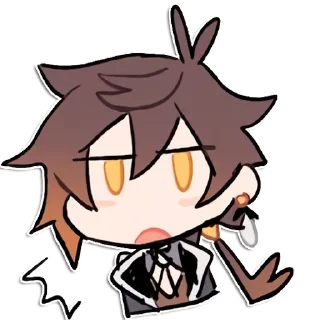 😲 emoji Tartali [Genshin impact] by raintides @keiriststicks Telegram sticker 10 of 23