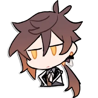 😕 emoji Tartali [Genshin impact] by raintides @keiriststicks Telegram sticker 8 of 23